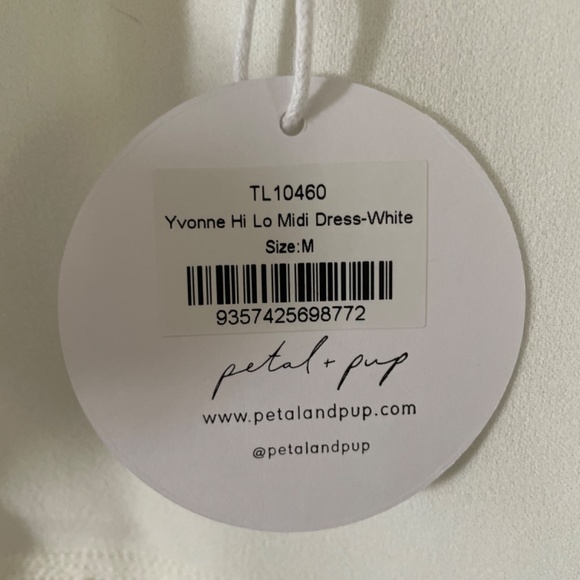 Yvonne Hi Lo midi dress- white - Picture 4 of 4